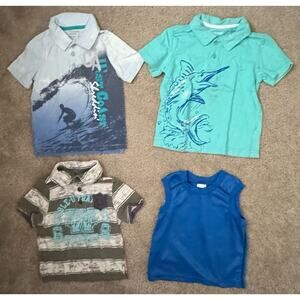 Old Navy, Cherokee, Wonder Kids Lot Of 4 Youth Boys Summer T-shirt Size 3T
